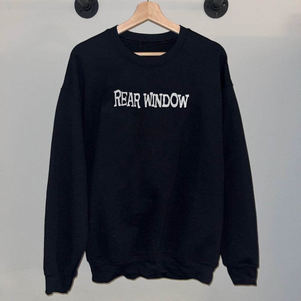 Black Rear Window Alfred Hitchcock Film Movie Classic Crewneck Sweatshirt